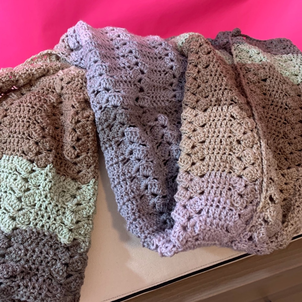 Mint chip wrap/blanket scarf